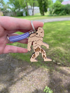 Keychain - Big Foot Sasquatch - Natural