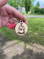 Keychain - Skull Moon Planets