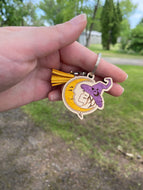 Keychain - Which and Moon - Halloween