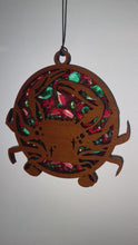 Load and play video in Gallery viewer, Crab Ocean Suncatcher - Sapele Wood Acrylic c1
