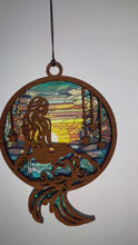 Load and play video in Gallery viewer, Mermaid Ocean Suncatcher - Sapele Wood Acrylic
