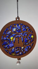 Load and play video in Gallery viewer, Cat Cats Tree Moonlight Suncatcher - Sapele Wood Acrylic C1
