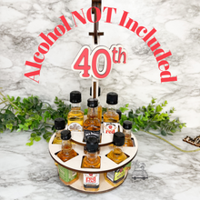 Load image into Gallery viewer, Shot Cake, 40th BIRTHDAY, Bottle Cake, Liquor Cake, Party Cake, Funny Birthday Gift, Adult Birthday for Her, Adult Birthday Gift For Him
