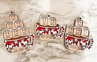 Personalized Stacked Marshmallow Christmas Ornament