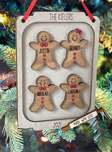 Load image into Gallery viewer, Christmas Gingerbread Cookie Ornament Personalized Inc Cat Dog Cookie Sheet Kitchen Bake Herber Studios
