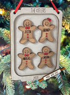Christmas Gingerbread Cookie Ornament Personalized Inc Cat Dog Cookie Sheet Kitchen Bake Herber Studios