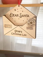Load image into Gallery viewer, Personalized Dear Santa Ornament - In Person Show Special Order
