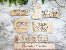 Load image into Gallery viewer, Easter Tier Tray Wood Blanks DIY Wood Kit - Holiday Kitchen Decor - Tiered Signs - Wood Craft Herber Studios Wood Blanks
