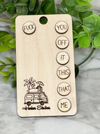 F*ck Earrings - F*ck Studs - F*ck You, This, That, Me, Off, It - Wood Adult Earrings, Curse, Potty Mouth, Gift for Her, Gift for Him