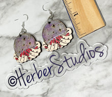 Load image into Gallery viewer, Halloween Crystal Ball Earrings
