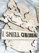 Load image into Gallery viewer, DIY Witch Cauldron Kettle Smell Children Halloween Sign Door Hanger Herber Studios
