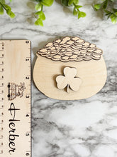 Load image into Gallery viewer, St Patrick&#39;s Day Tier Tray DIY Wood Blanks Kit - Holiday Kitchen Decor - Tiered Signs - Wood Craft Herber Studios St Pats
