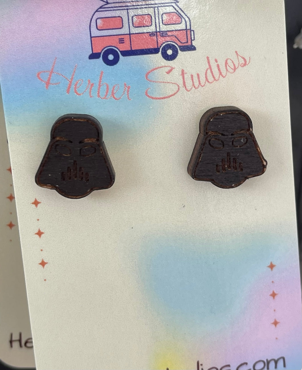 Space Wars Father Earring Studs