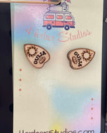Halloween Ouija Planchette Stud Earrings