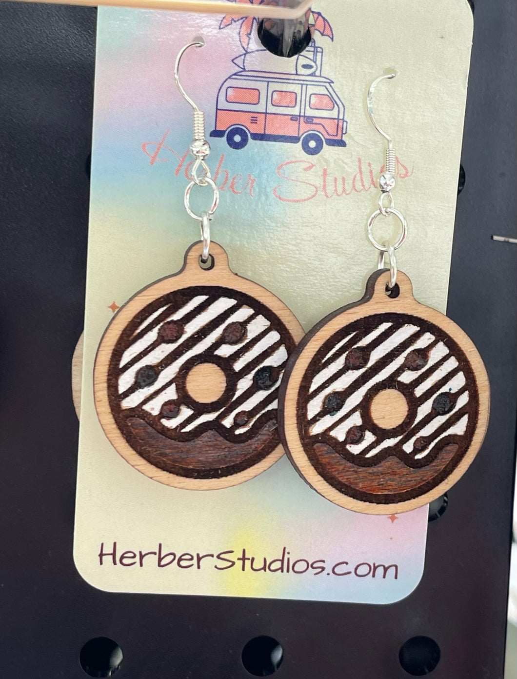 Chocolate Iced Sprinkle Earring