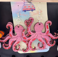 Octopus Ocean Dangle Drop Earrings