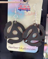 Vintage Retro 45s Record Thingie Dangle Drop Earrings