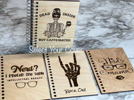 Wood Covered Notebook ~ Pick Design & Color
