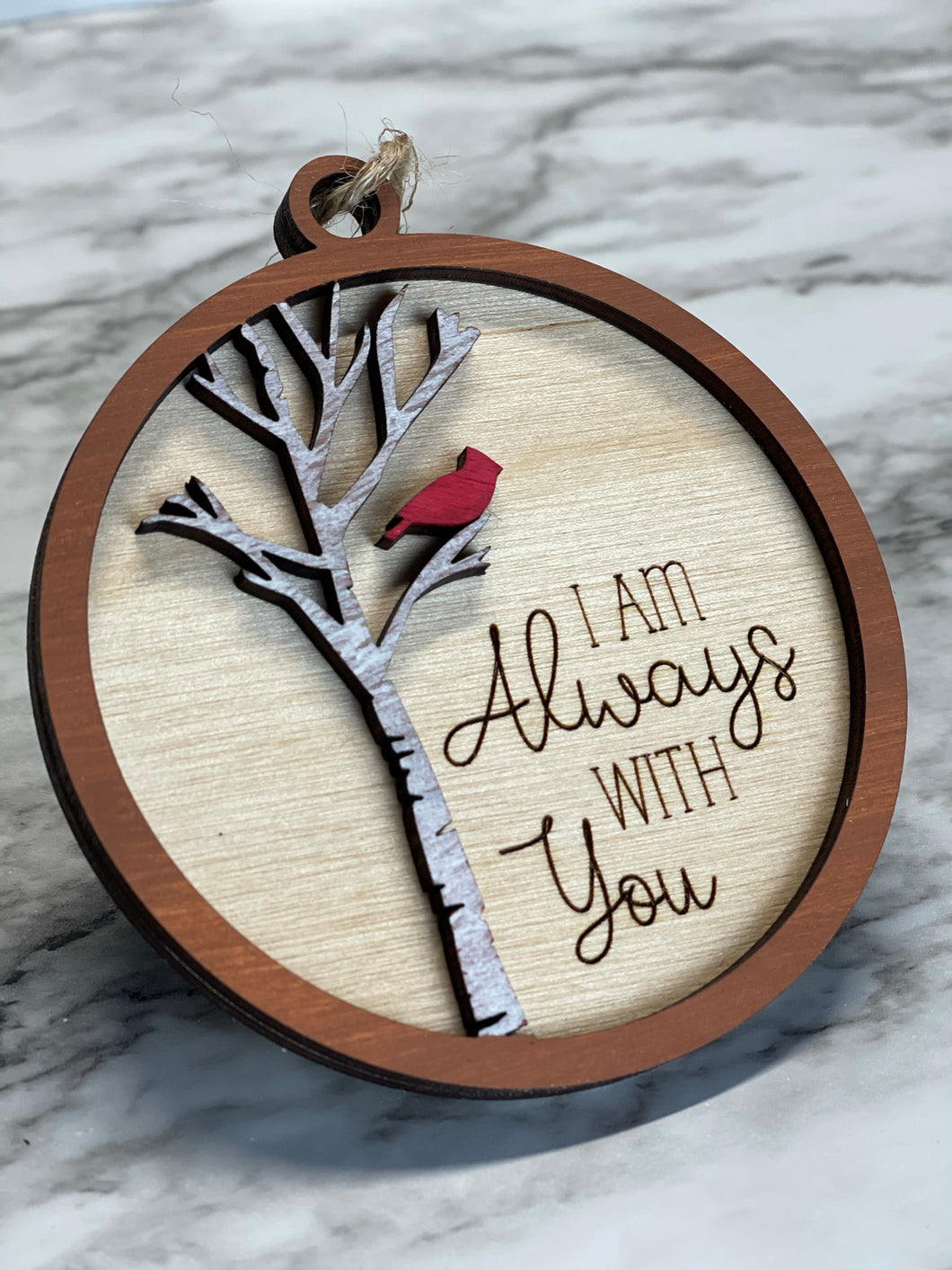 Cardinal Memorial Ornament ~ Always With You ~ Christmas