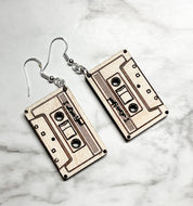 Cassette Tape Earrings - The 80s Are Calling - Music Radio Jewelry Mixed Tape