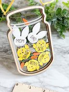 ORIGINAL Easter Personalized Mason Jar Easter Chick Shaker Easter Bunny Decoration Decor Easter Holiday Shaker Jar Herber Studios
