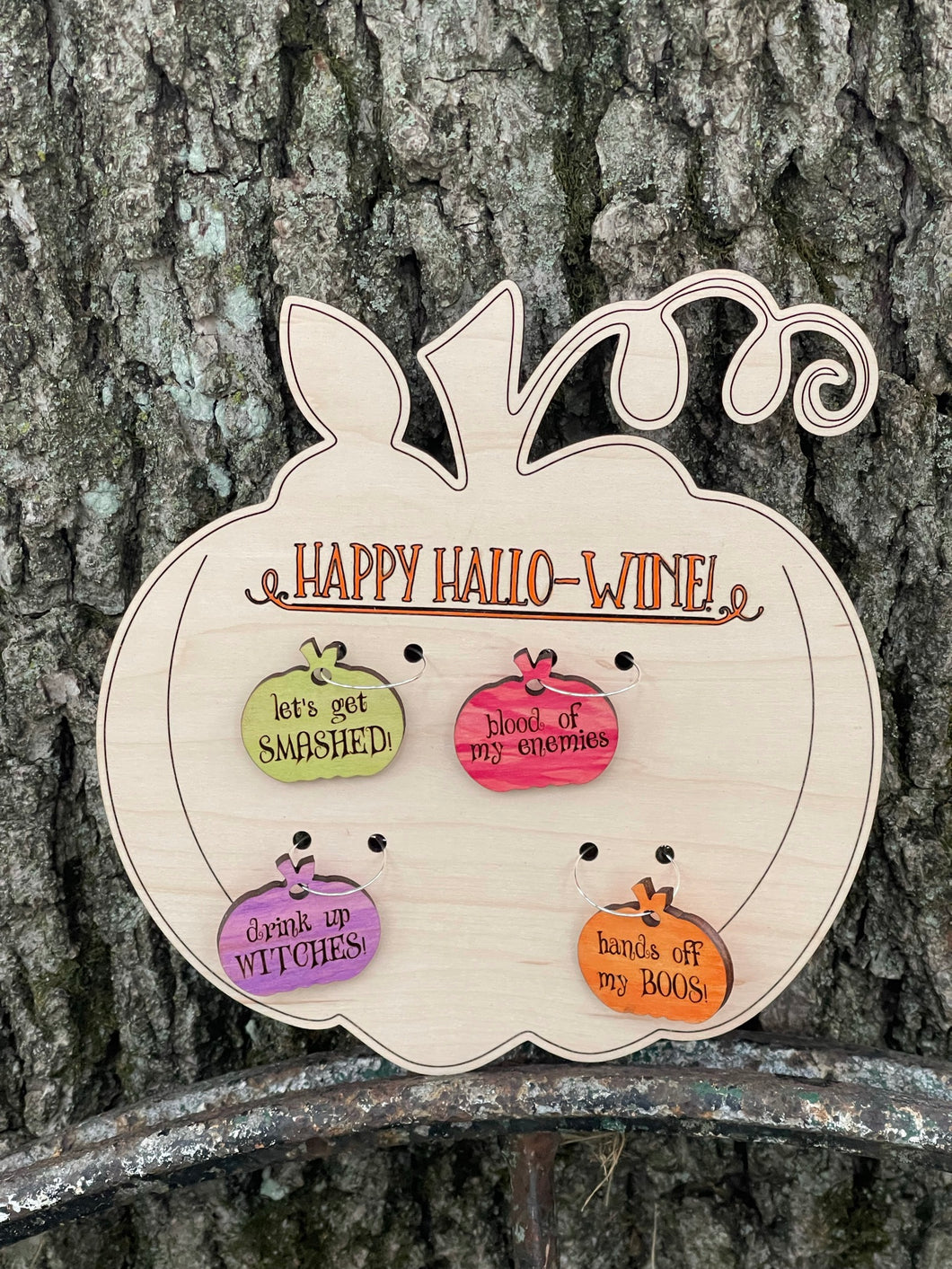 Halloween Wine Charms - Happy Hallo-Wine