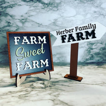 Load image into Gallery viewer, Farm Tier Tray ~ Country ~ Farmer ~ Kitchen Decor Decoration Wood Sign Chicken Eggs Market Windmill Welcome Rural Personalized Tidbit
