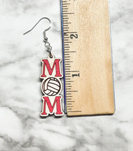 Load image into Gallery viewer, Sports Mom Earrings - Football Soccer Baseball Volleyball Basketball - Choose Color
