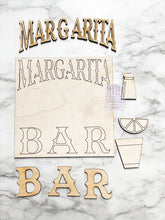 Load image into Gallery viewer, Margarita Tier Tray DIY Wood Kit - Sun Drink Alcohol Tequila Lime Beach Sand - Kitchen Decor -  Tiered Signs - Wood Craft
