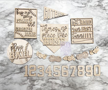 Load image into Gallery viewer, Baseball Sports Tier Tray DIY Wood Kit - Summer  - Kitchen Decor -  Tiered Signs - Wood Craft
