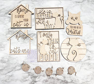 Cat DIY Kit Tier Tray Decoration ~ Decor ~ Home ~ Kitchen ~ Office ~ Cats Pets