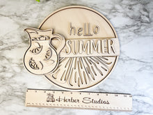 Load image into Gallery viewer, Lemonade Summer Sign WOOD BLANKS Kitsch Porch Sign DIY Paint Party Wine Party Vintage Retro
