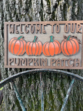 Load image into Gallery viewer, DIY Welcome To Our Pumpkin Patch Layered Sign - Fall Seasonal
