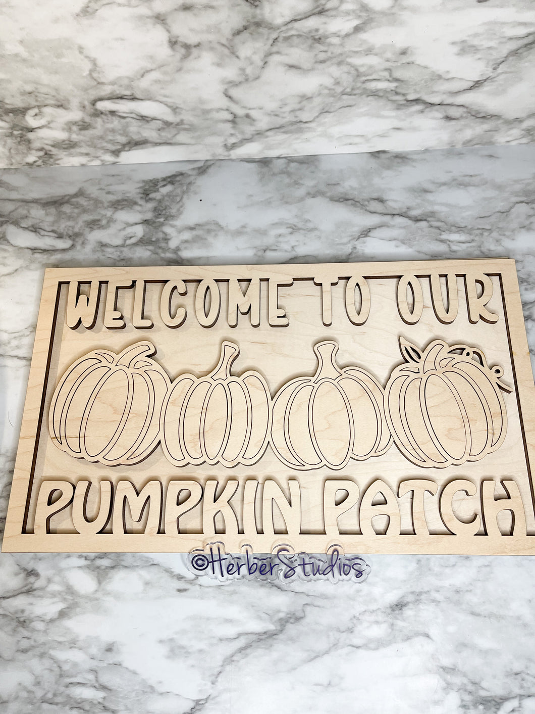 DIY Welcome To Our Pumpkin Patch Layered Sign - Fall Seasonal