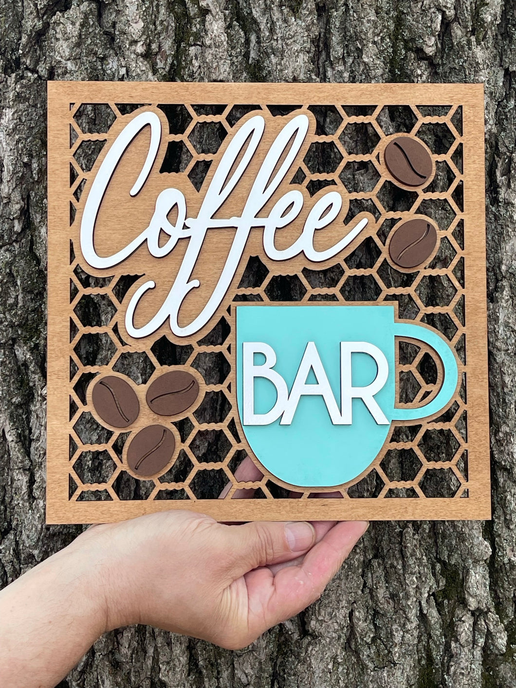 Coffee Bar Farm Chic Country Style Sign