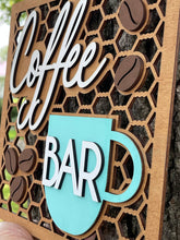 Load image into Gallery viewer, Coffee Bar Farm Chic Country Style Sign
