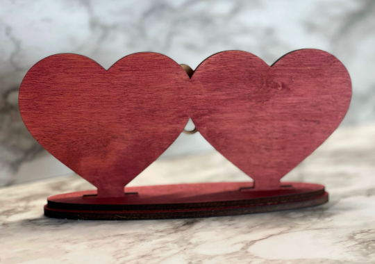 Personalized Heart Split Monogram ~ Wedding ~ Table Decor ~ Choice of Color